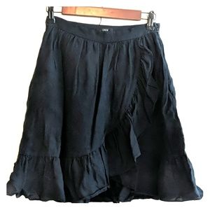 Navy linen skirt